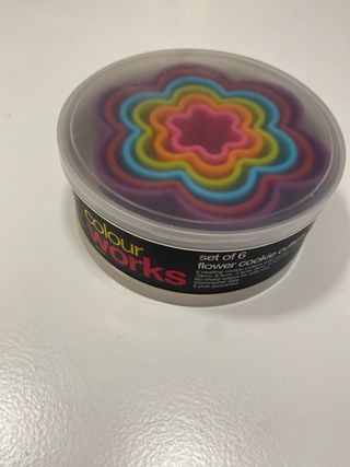 Set Moldes Galletas Flor Multicolor