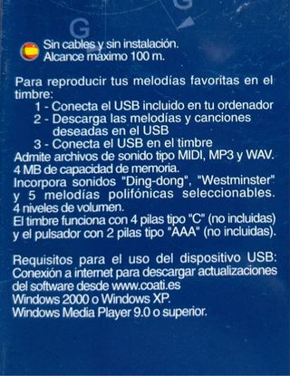 Timbre Portátil USB Coati