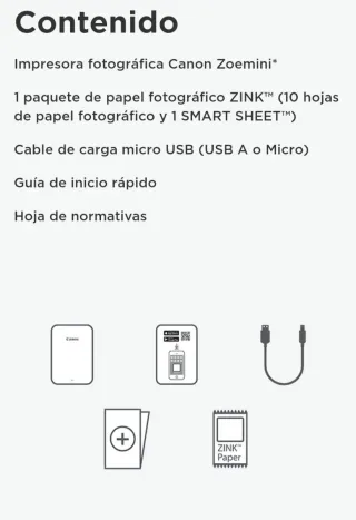 Impresora Fotos Canon Zoemini NEGRA
