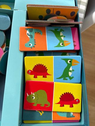 Juego Bingo Memo Domino Dinosaurios Djeco