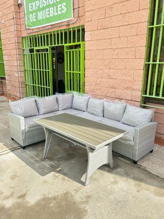 Nuevo conjunto terraza! sofa rinconera + mesa
