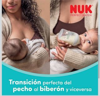 Set 4 Biberones NUK Perfect Match Nuevos