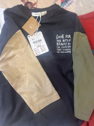 Lote 3 Camisetas Manga Larga Niño