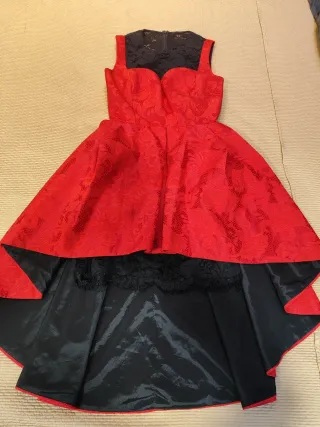 Vestido Fiesta/Cocktail Rojo y Negro