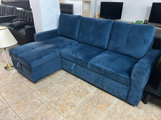 Nuevo! sofa cama con chaiselongue y arcon