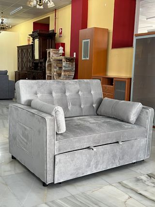 Sofa cama gris nuevo en oferta !