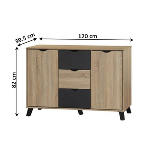 Nueva oferta! aparador con 2 puertas + 3 cajones