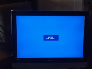 TV Haier Negra y Plateada