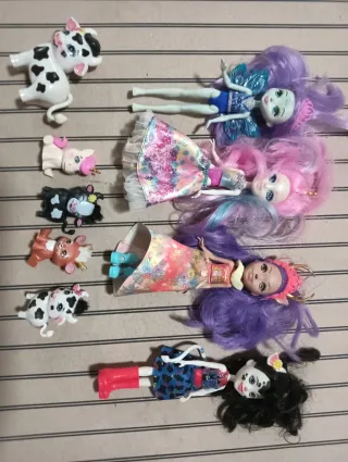 Lote 4 Muñecas Enchantimals Mattel