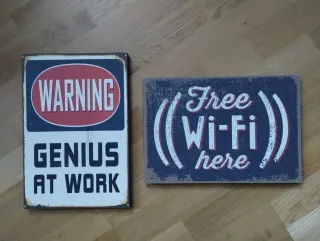 Targhe effetto metallo vintage