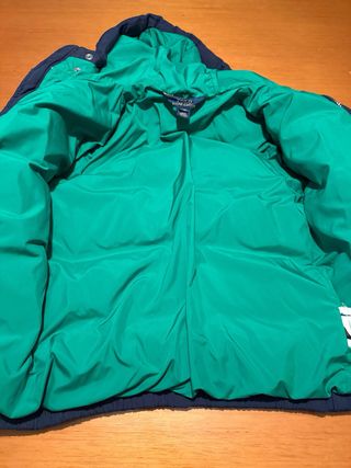 Abrigo Ralph Lauren niño azul y verde