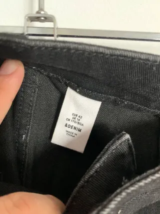 Falda vaquera negra mujer