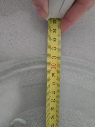 Plato giratorio microondas 31,5cm de diámetro