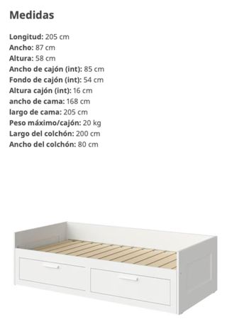 Cama nido Ikea blanca