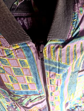 Chaqueta Bomber Vintage Multicolor