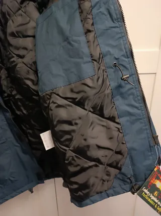 Parka azul y gris talla L