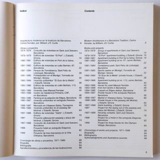 Carlos Ferrater. Catálogos de arquitectura, 1989.