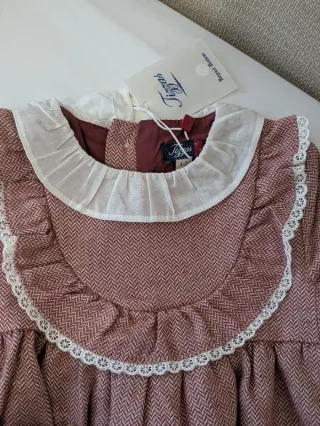 Vestido otoño talla 1-2 marca Tizzas nuevo