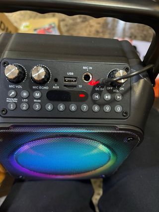 Altavoz Karaoke Bluetooth Multicolor