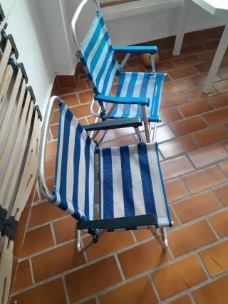 2 Sillas de Playa Plegables