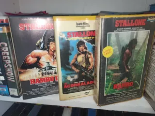 Lote Betamax Acorralado Rambo 2 y Rambo 3