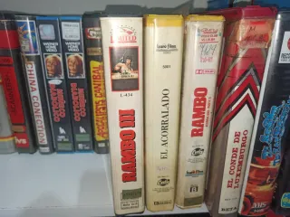 Lote Betamax Acorralado Rambo 2 y Rambo 3