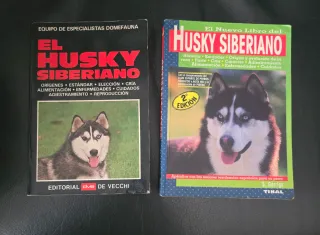 2 libros Husky siberiano