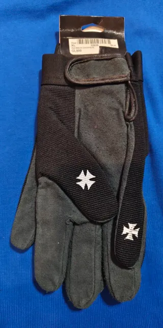 Guantes Mecánicos neopreno Cruz Hierro Negro