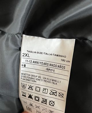 Chaqueta niño Benetton/Sisley