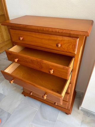 Cómoda de madera 6 cajones