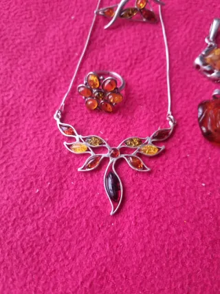 Conjunto Plata y Ámbar