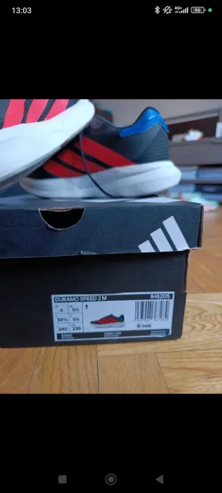 Adidas Duramo SPEED 2 Zapatillas Negras Rojas