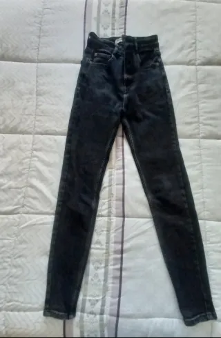 Pantalón vaquero negro mujer T.34