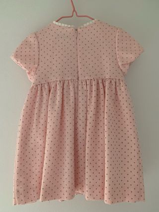 Vestido Mayoral rosa lunares invierno 2 años