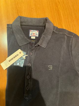 Polo Diesel Negro Talla M Slim Fit