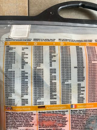 Cadenas textiles para coche AutoSock