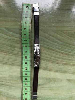 Pulsera Lotus Plata y Cuero