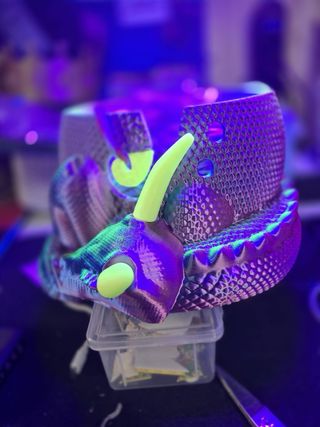 Bowl para crochet 3D diseño dragón