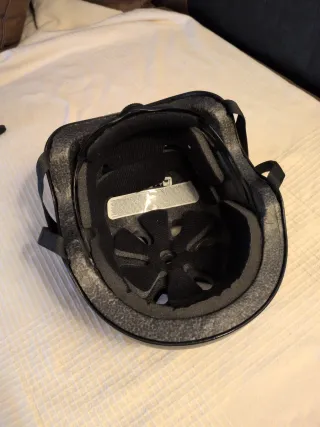 Casco Negro Protección Skate/Bici