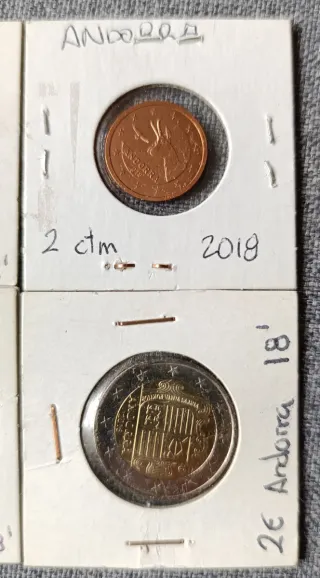 Andorra 2018 Euros (4 Monedas)