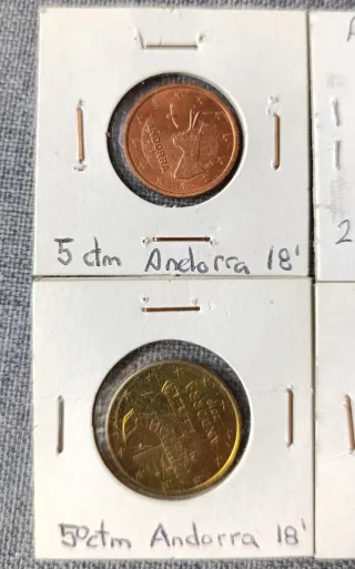 Andorra 2018 Euros (4 Monedas)