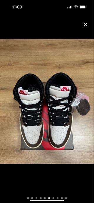 Jordan 1 High Travis Scott Marrón/Blanco SON FAKE