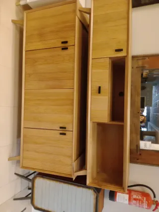 Mueble TV madera y metal