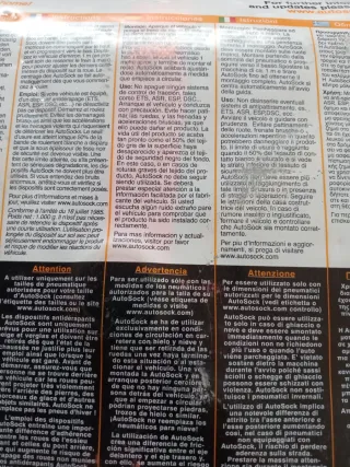 Funda antideslizantehielo y Nieve AUTOSOCK 695