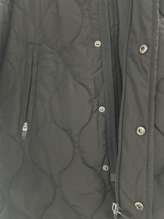 Abrigo acolchado niña negro