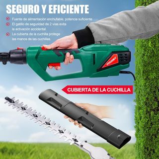 HYCHIKA Cortasetos Electrico Telescopico 900W, Cor