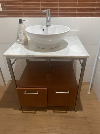 Mueble de baño con lavabo Grifo no incluido