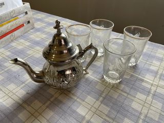 Tetera Marroquí + 4 Vasos