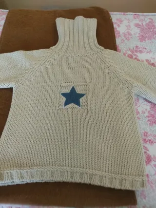 Jersey invierno cuello alto con estrella