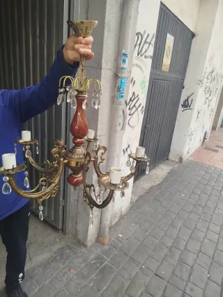 2 Lámparas Araña Antiguas